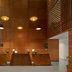 City Express Plus by Marriott Tijuana lobby with wood-paneled walls, high windows, and reception desks