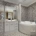The Phoenix Artesian Spa Resort and Accommodation in Moree bathroom with corner spa bath and mosaic tile walls