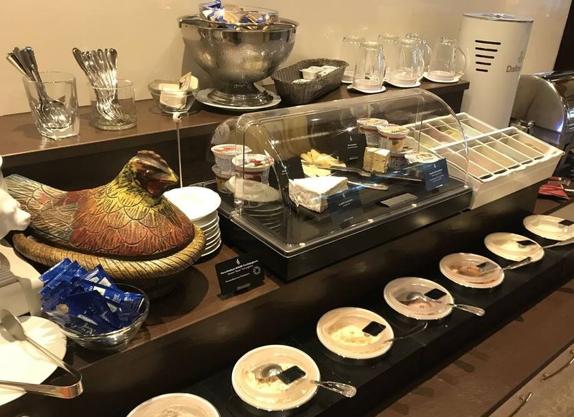 Hotel Altmünchen by Blattl breakfast buffet with pastries, fruit, and coffee service in Munich
