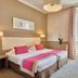Hôtel Vacances Bleues Royal Westminster room in Menton with twin beds and balcony sea view