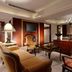 Hotel Kuva Chateau in Taoyuan City lounge with chandelier, seating area, and bar-style tables