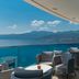 Hilton Rijeka Costabella Beach Resort & Spa terrace with seating and panoramic Adriatic Sea views in Rijeka