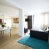 Apparthotel La Girafe, La Penne-sur-Huveaune: bright apartment suite with kitchenette, dining area and sofa