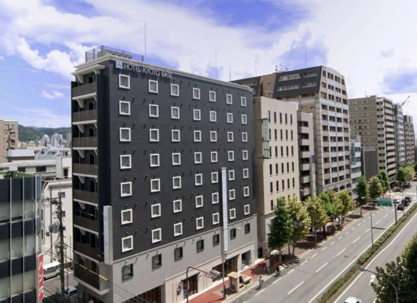 Garner Hotel Kyoto Shijo Karasuma By IHG exterior on a Kyoto city street with buildings and road