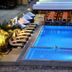 Spa Hotel Montefila in Ulcinj with outdoor pool, sun loungers and shaded dining terrace