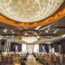 Sea Shore Garden Hotel Qingdao ballroom with chandeliers and banquet tables