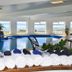 Aikendor Hotel Panoramico in El Calafate indoor pool with large windows and lake views