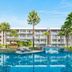 Le Méridien Khao Lak Resort & Spa in Khao Lak with a palm-lined pool and resort buildings