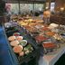 Akiu Resort Hotel Crescent in Sendai buffet spread with assorted hot dishes and salads