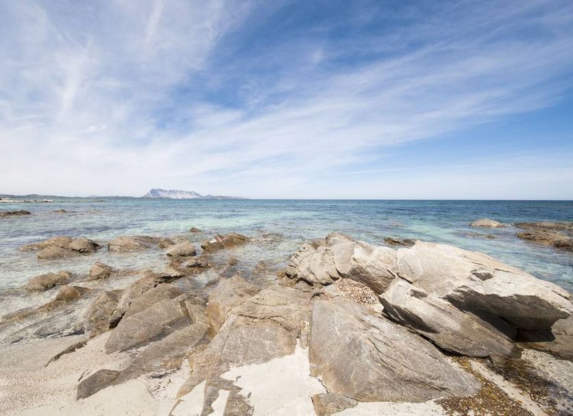 Residence Approdo Verde in San Teodoro with rocky shoreline and clear sea view