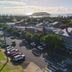 Matador Motor Inn in Coffs Harbour with rooftop solar panels and distant ocean views