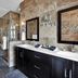 Somerset Bed & Breakfast bathroom in Niagara-on-the-Lake with soaking tub, double vanity and tiled shower