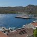 Hotel Melisa in Bozburun with marina, sailboats, blue bay, and hillside views