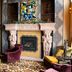 The Giacomo, an Ascend Collection Hotel in Niagara Falls lobby with ornate fireplace and velvet chairs