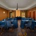 Courtyard by Marriott San Antonio Lackland meeting room with round tables and blue chairs