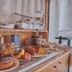 Bel Sole in Civitavecchia breakfast buffet with pastries, fruit, cereal, and coffee