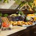 UNA Hotels Villa Dei Platani Foligno breakfast buffet with pastries, fruit and bread