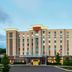 Hampton Inn & Suites Charlotte Ballantyne hotel exterior in Charlotte with modern multi-story facade