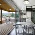 Domaine Saint Esteve in Millau with a terrace, glass doors, and mountain-view balcony