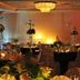 Hilton Garden Inn Virginia Beach Town Center banquet room with candlelit tables and floral centerpieces