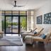 Andaz Scottsdale Resort & Bungalows in Scottsdale lobby lounge with poolside patio doors and lounge chairs