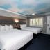 Hollywood Palms Inns & Suites in Los Angeles guest room with two beds and sky-painted ceiling