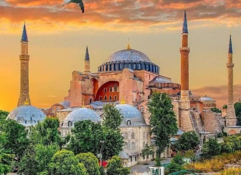 The Print House Hotel in Istanbul with a historic skyline view at sunset