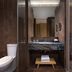 Courtyard by Marriott Shanghai International Tourism and Resorts Zone bathroom with shower and vanity