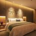 Chongqing Sunshine Continental Grand Hotel guest room with king bed, desk, and warm ambient lighting in Chongqing