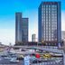 Chongqing Yueyou Hotel North New District Qibo Hotel in Chongqing with city skyline and elevated monorail