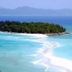 Le Grand Bleu in Nosy Be: tropical island surrounded by turquoise water and white sandbar