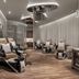 Palms Casino Resort Las Vegas spa salon with pedicure chairs and manicure station