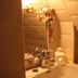 B&B Gildo Trani bathroom sink with mirror, chrome faucet and lantern-style decor in Trani