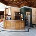 Hotel Aranda reception desk and lobby entrance in Aranda de Duero