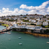 Greenbank Hotel in Falmouth overlooking the harbor and waterfront hillside homes