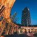 Solo Sokos Hotel Torni Tampere in Tampere with illuminated modern tower exterior at dusk