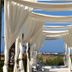 Finca Hotel Rural Es Turó in Ses Salines: draped cabana overlooking the sea and coastline