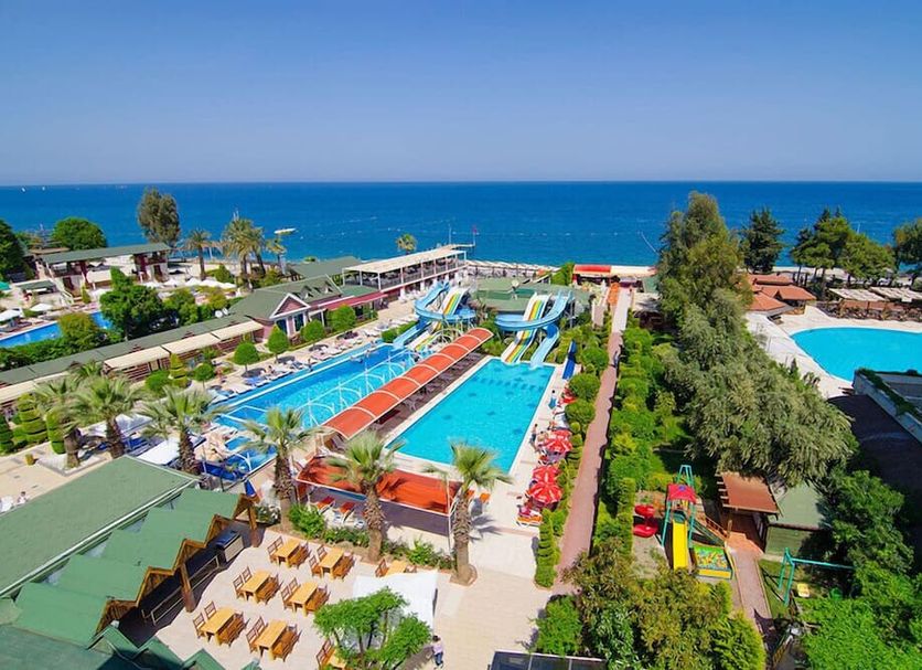 Lims Bona Dea Beach Hotel in Kemer with outdoor pools, waterslides and a sea view