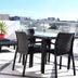Illusion Xpress I Attraction Hotel Deluxe rooftop terrace in Playa del Carmen with lounge chairs and table