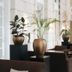 Park Hyatt Mendoza Hotel Casino & Spa lobby with tall plants, lounge seating and high ceilings in Mendoza