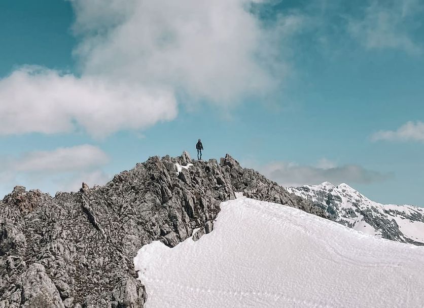 Binders Budget City-Mountain Hotel in Innsbruck with snowy alpine ridge and mountain summit view