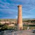 Kapunda Tourist Park in Tanunda: historic brick chimney tower overlooking countryside with visitors