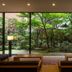 Loisir Hotel Classic Garden Kyoto Sanjo in Kyoto lobby seating with garden courtyard view