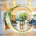 Caramel, A Grecotel Resort to Live in Adelianos Kampos, elegant lounge with illuminated circular decor