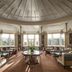The Gleneagles Hotel in Auchterarder lounge with dome ceiling and panoramic countryside views