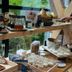 Breakfast buffet at Hotel Oca Puerta del Camino in Santiago de Compostela with pastries, jams and coffee