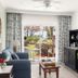 Coconut Bay Resort, Vieux Fort living room with sliding glass doors to a garden view