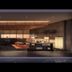 JR Kyushu Hotel Kumamoto lobby lounge with warm lighting and seating in Kumamoto