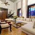 Hotel El Marqués by Faranda Boutique in Cartagena living room with grand piano and tall windows