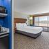 Holiday Inn Express & Suites Elk Grove West I-5 By IHG guest room with bed, window view, microwave and mini fridge